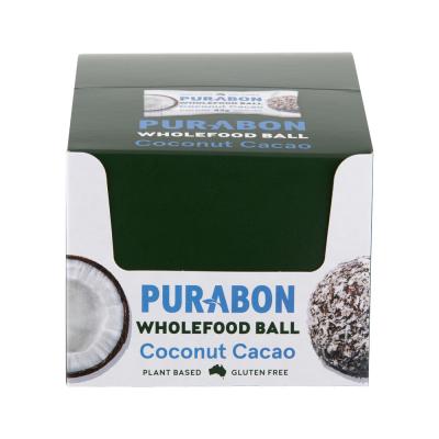 Purabon Wholefood Balls Coconut Cacao 43g x 12 Display